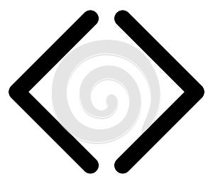 Back forward left right arrow icon for web or app ui design