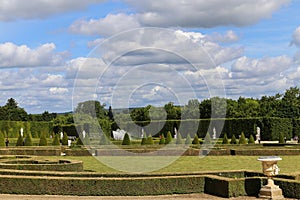 Back garden in palace of versailles,paris,france