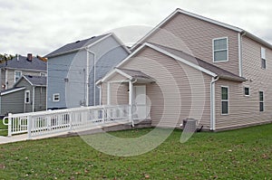 Back of House with Wheelchair Ramp