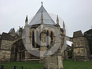 Back of Lincoln Cathedral - probably a small chapel