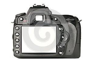 Back of a modern DSLR camera photo