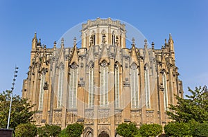 Back of the new cathedral in Vitoria Gasteiz photo