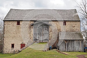 This is the back of an old barn built in the 18th century.