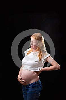 Back pain during pregnancy. back pain and contraction during pregnancy.
