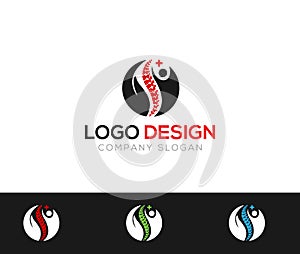 Back Pain Medical Logo Template online store vectors illustration