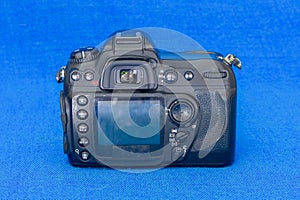 Back panel of old DSLR camera body