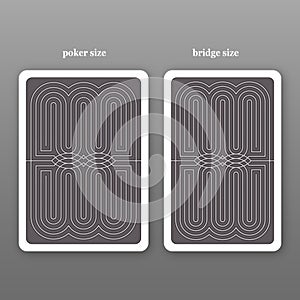 Back of a playing card