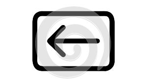 Back Previous Left Arrow Button Icon for UI Navigation, vector design Generative AI