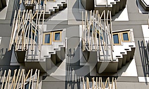 Back of Scottish Parliament Building