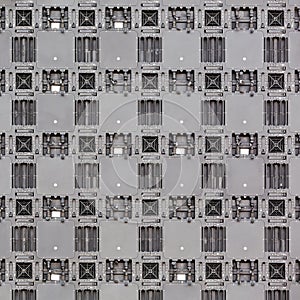 Back side of RGB LED screen panel