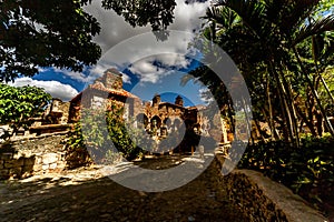 Back side of the St. Stanislaus Church in Altos de Chavon, Dominican republic