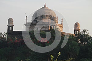 Back side view of Black Taj Mahal or Kala Tajmahal which located in Burhanpur, Madhya Pradesh, India. A historical oldest tomb