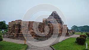 Back Side view of the famous Sun Temple, Konark, Odisha