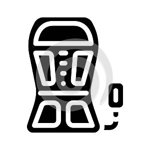 back stimulant glyph icon vector illustration