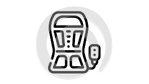 back stimulant line icon animation