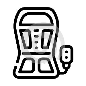 back stimulant line icon vector illustration