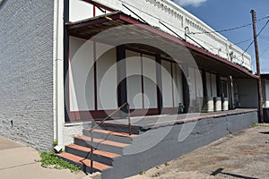 Back of a store in Downtown Winnsboro Texas