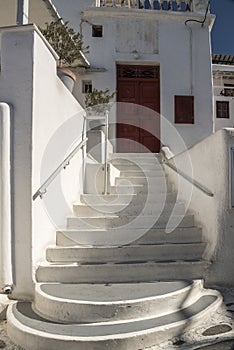 Back Street Houses Mykonos Greece