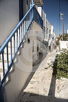 Back Street Houses Mykonos Greece