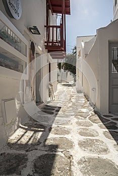 Back Street Houses Mykonos Greece