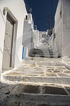 Back Street Houses Mykonos Greece