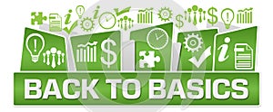 Back To Basics Business Symbols On Top Green