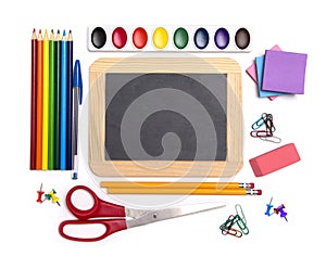 Back to School Background on a White Background