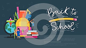 Back to school banner design