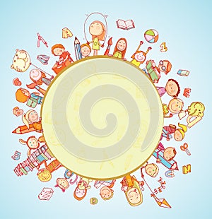 Back to school, Banners and Bookmarks, vector illustration