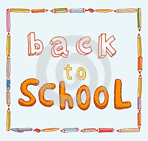 Back to school, Banners and Bookmarks, vector illustration