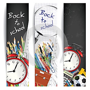 Back to school banners