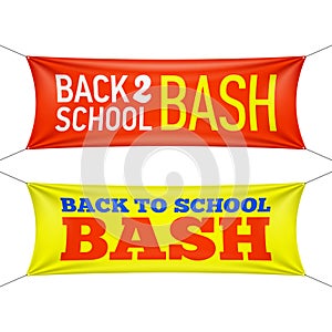 Back to School Bash banners