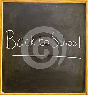 Back to school blackboard