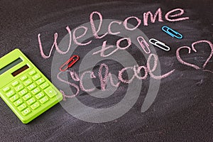Back to school blackboard