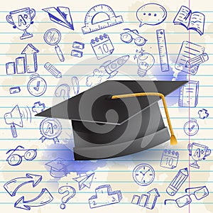 Back to school celebration card