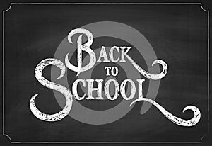 Back to School Chalk Hand Drawing Background