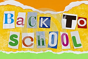 Back to school children learning spelling colors