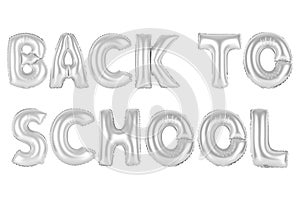 Back to school, chrome grey color