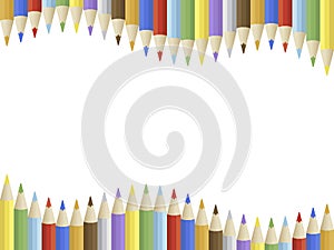 Back to school, Colored Pencil poster template