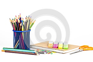 Back to school concept isolated on white background