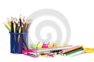 Back to school concept isolated on white background