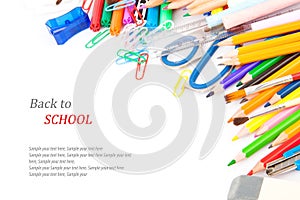 Back to school concept, Stationery