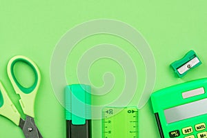 Back To School Conceptual Background, Creative Flat Lay, Pastel Colors