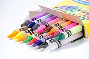 Sobre el lápices de color 