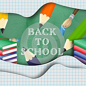 Back to school creative background