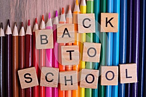 Back to school cube letters