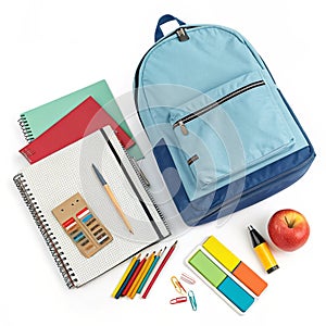 Back to school design isolated on white