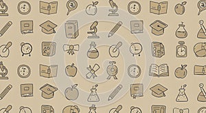 Back to School Doodles Background