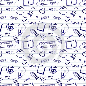 Back to School Doodles Pattern