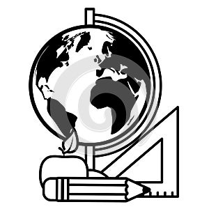 back to school flat desing